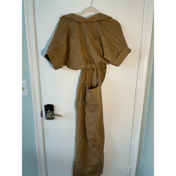 Just Bee Queen Chiara Cutout Midi Women's Dress Brown Size XS NWT - Picture 9 of 10